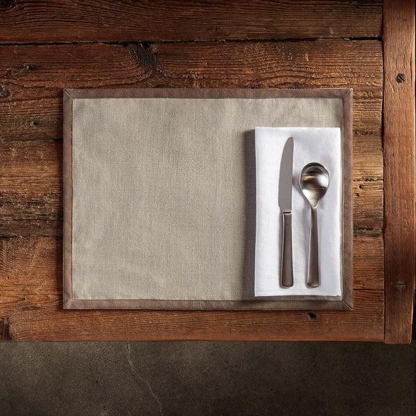 James Perse Solid Linen Table Napkin White