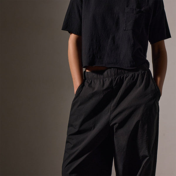 James Perse Stretch Poplin Parachute Pant Black
