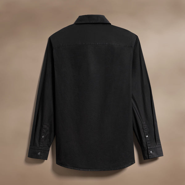 James Perse Stretch Poplin Shirt Black