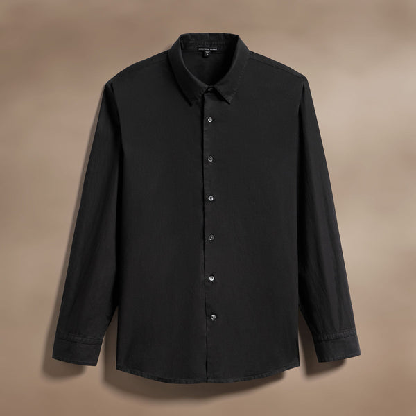 james perse Stretch Poplin Shirt Black