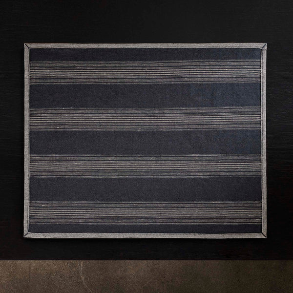 James Perse Stripe Placemat Navy Stripe