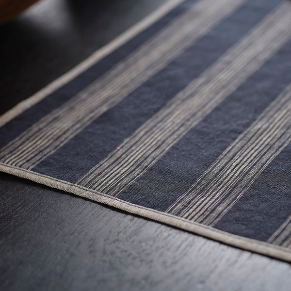 James Perse Stripe Placemat Navy Stripe