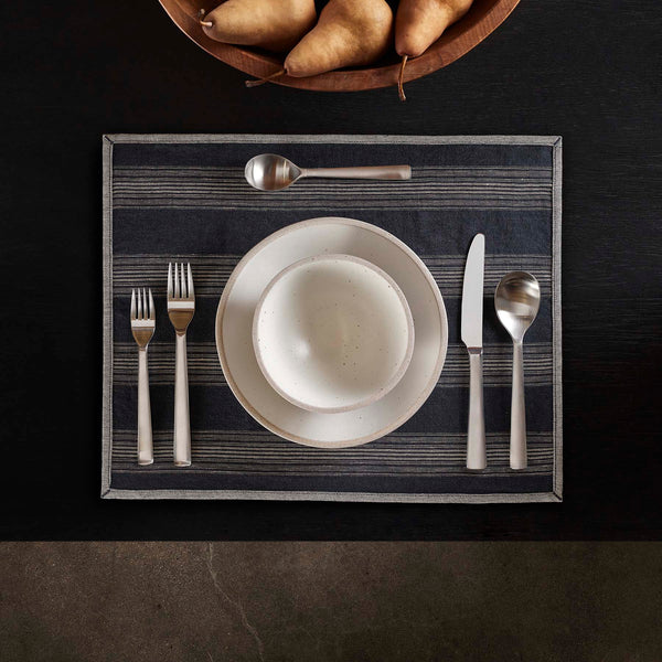 james perse Stripe Placemat Navy Stripe