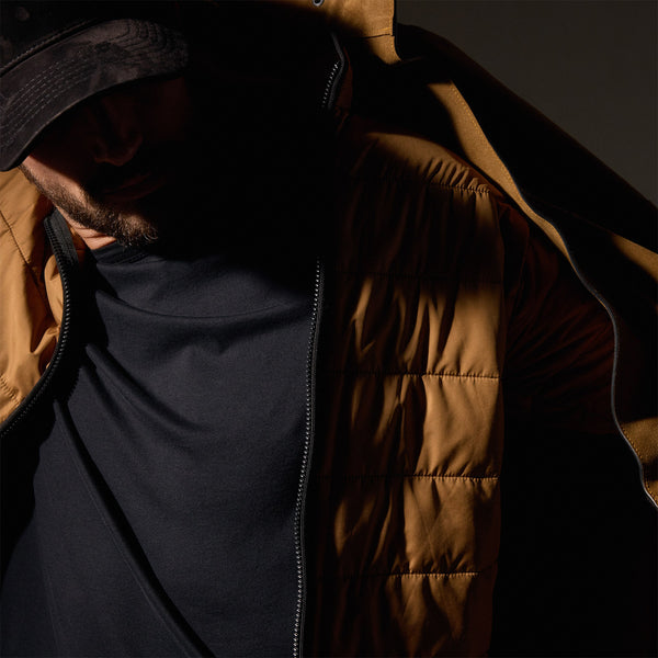 James Perse Suede Ranch Jacket Tobacco