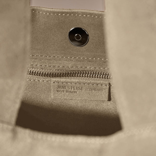 James Perse Suede Tote Bag Sand