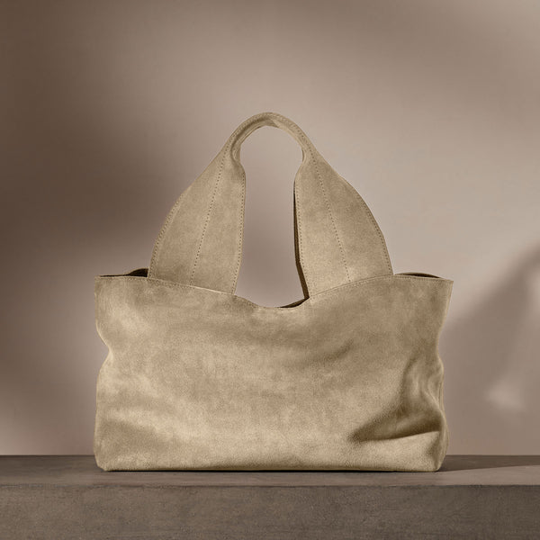 james perse Suede Tote Bag Sand
