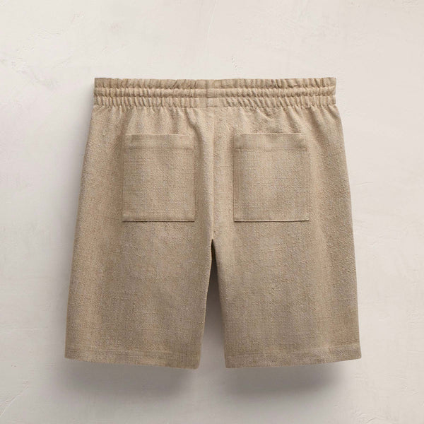 James Perse Suede Trimmed Short Natural/Tobacco