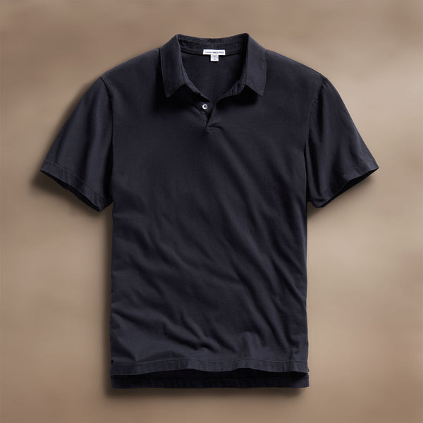 james perse Sueded Jersey Polo Deep