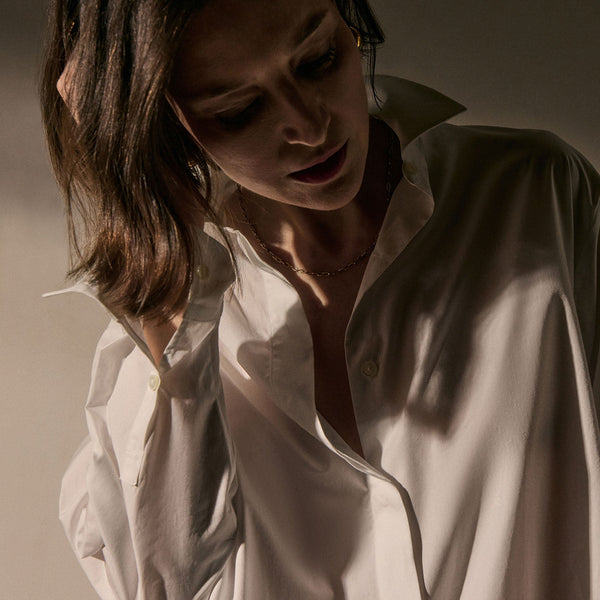 james perse Supima Poplin Shirting White