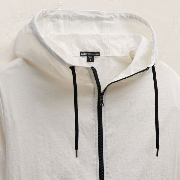 James Perse Textured Nylon Parka White
