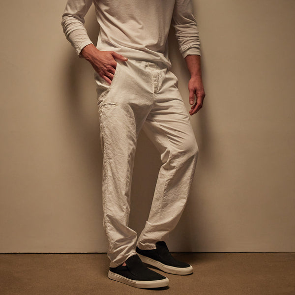 james perse Textured Relaxed Pant White