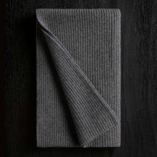 james perse Thermal Cashmere Scarf Grey Felt