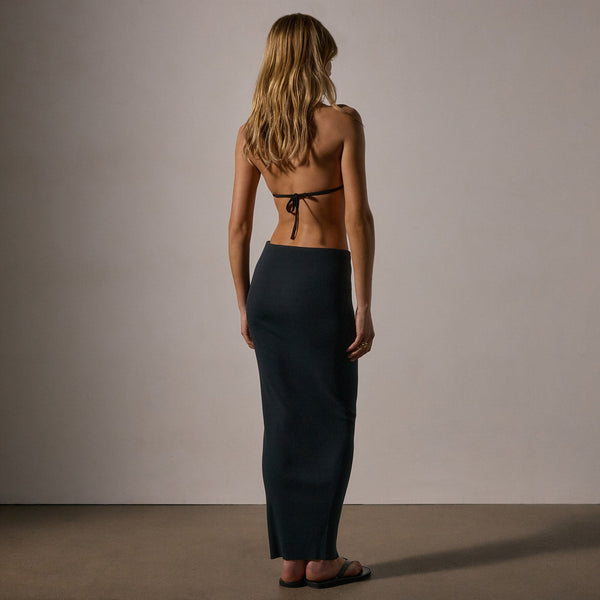 James Perse Tubular Rib Pencil Skirt Magma