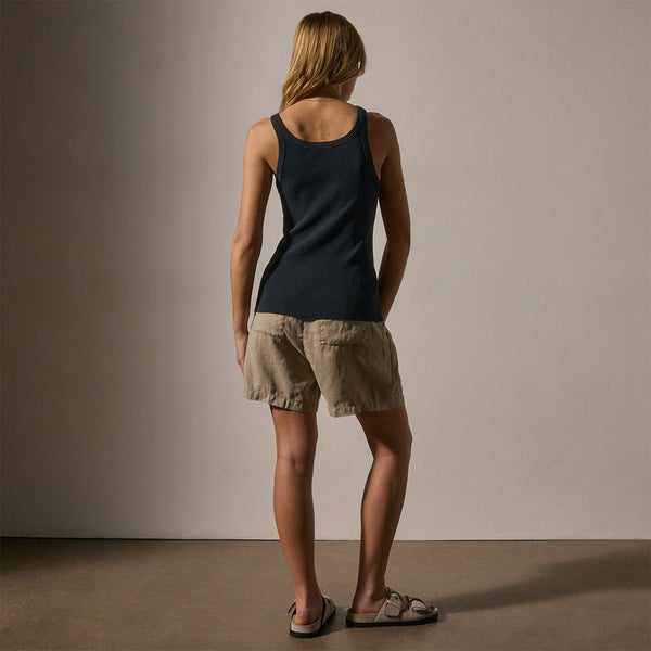 James Perse Tubular Rib Tank Magma