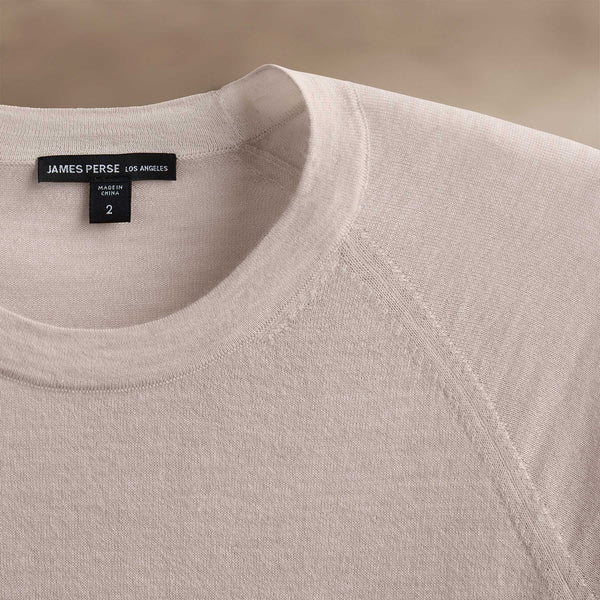 James Perse Ultrafine Cashmere Crew Balsa
