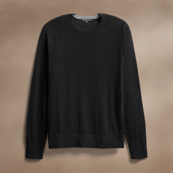 james perse Ultrafine Cashmere Crew Black