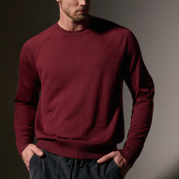 James Perse Ultrafine Cashmere Crew Cordova