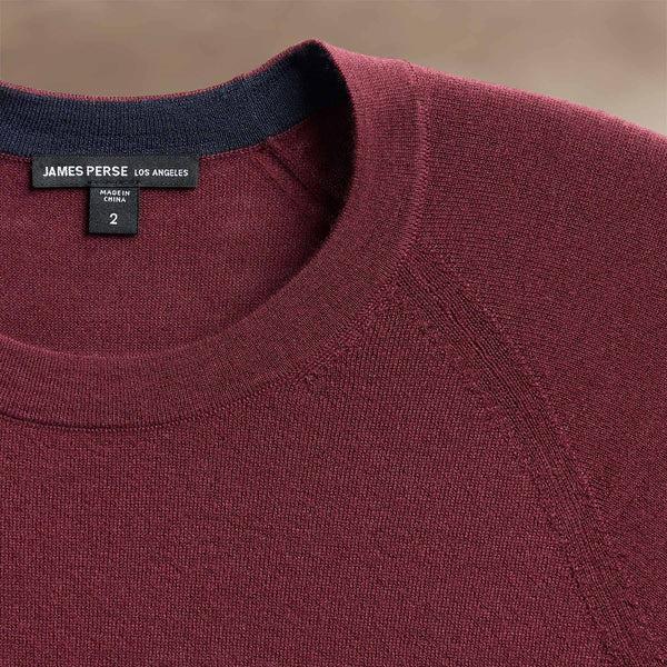 James Perse Ultrafine Cashmere Crew Cordova