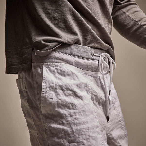 James Perse Utility Linen Short White