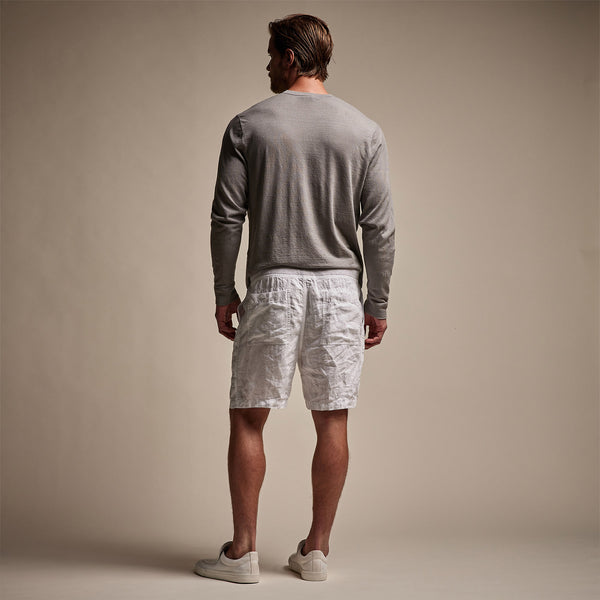 James Perse Utility Linen Short White