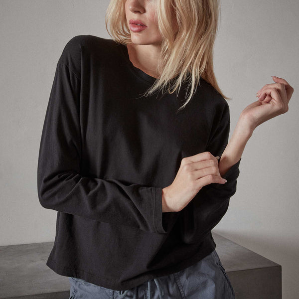 James Perse Vintage Boxy Tee Black