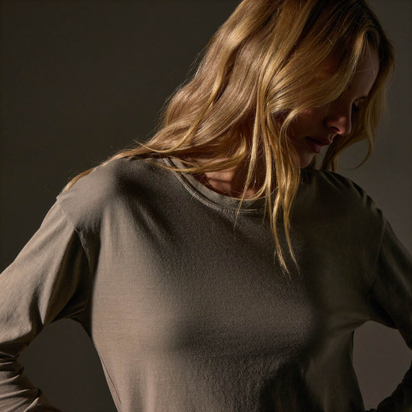 James Perse Vintage Boxy Tee Overcast Pigment