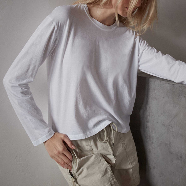 james perse Vintage Boxy Tee White