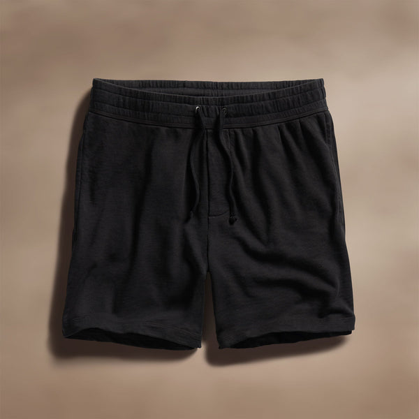 james perse Vintage French Terry Sweat Short Black