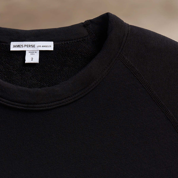 James Perse Vintage French Terry Sweatshirt Black