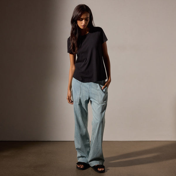 James Perse Vintage Little Boy Tee Black