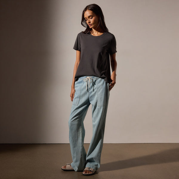 James Perse Vintage Little Boy Tee Carbon