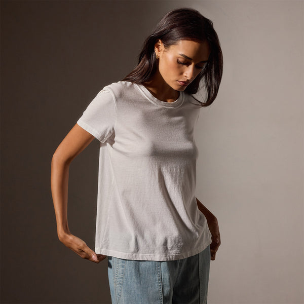 james perse Vintage Little Boy Tee White