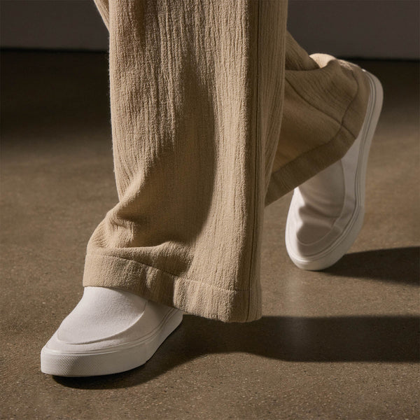 James Perse Women's Coastal Canvas Slip On White