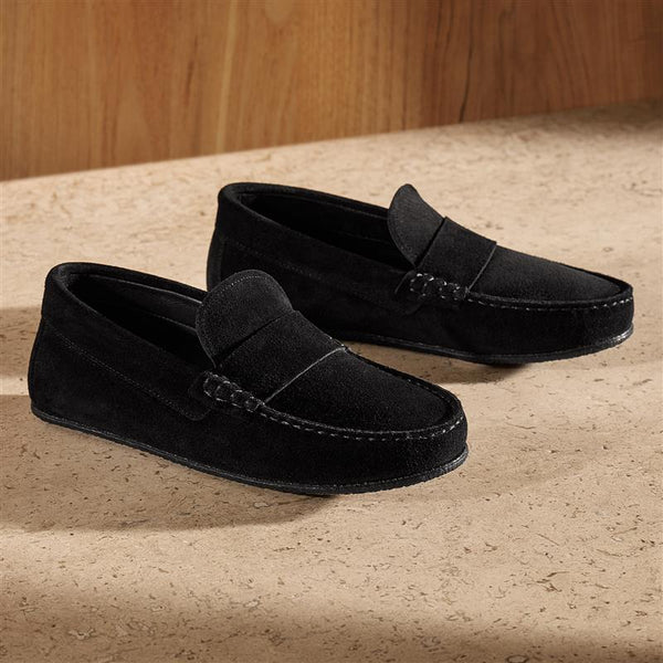 james perse Women's Montecito Moccasin Black