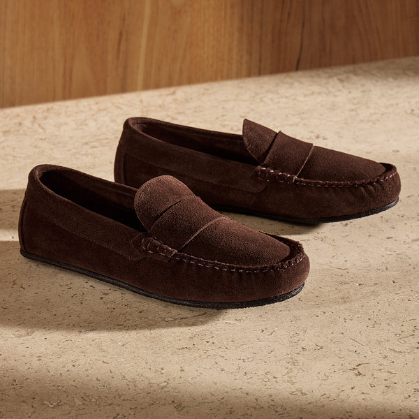 james perse Women's Montecito Moccasin Cafe
