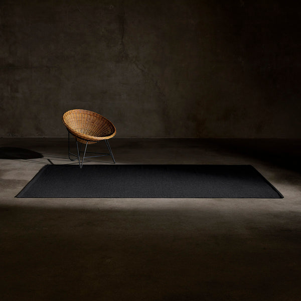 James Perse Wool Area Rug Black