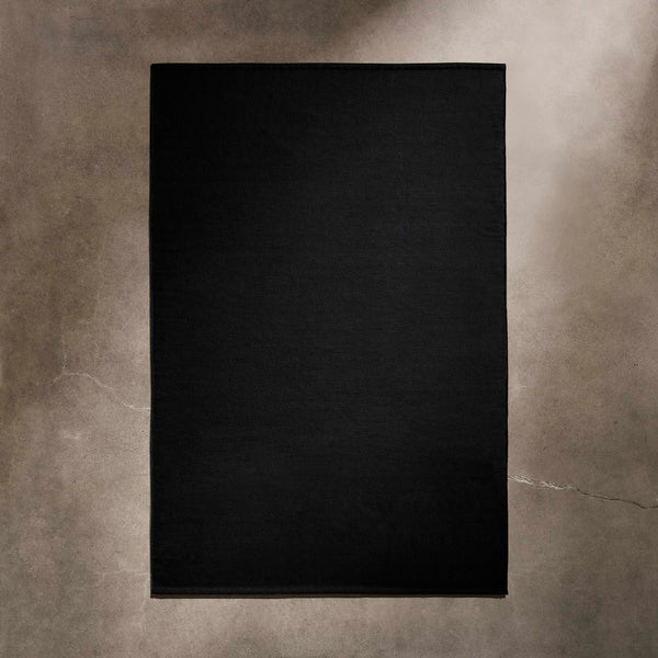 James Perse Wool Area Rug Black