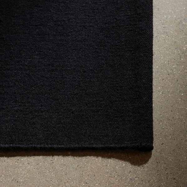 James Perse Wool Area Rug Black