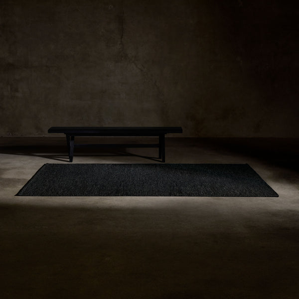 James Perse Wool Area Rug Black Melange