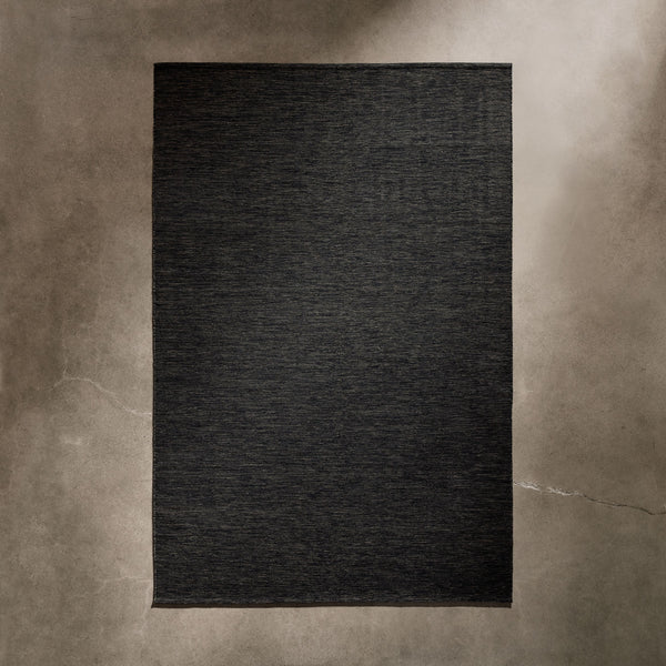 James Perse Wool Area Rug Black Melange