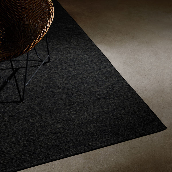 james perse Wool Area Rug Black Melange
