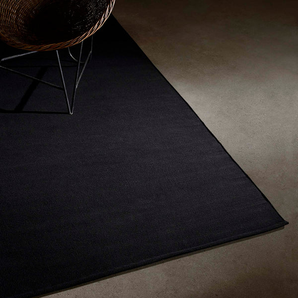 james perse Wool Area Rug Black