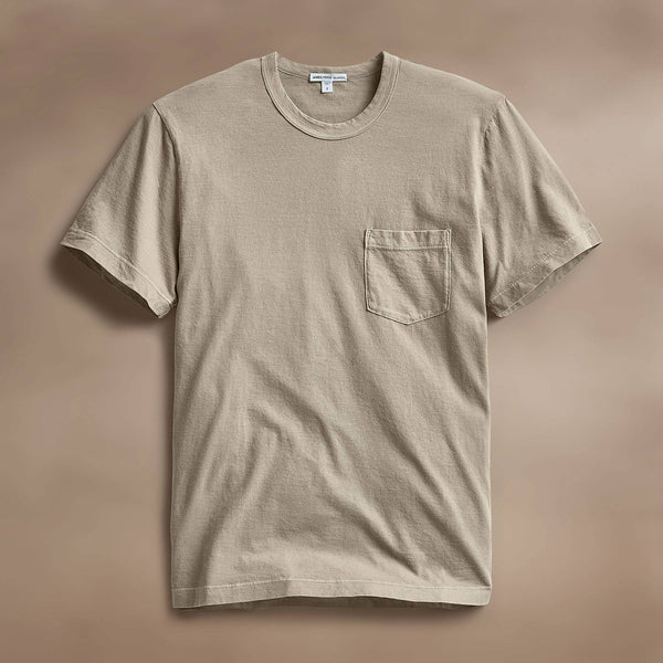 james perse Lightweight Jersey Pocket Tee Overcast Pigment