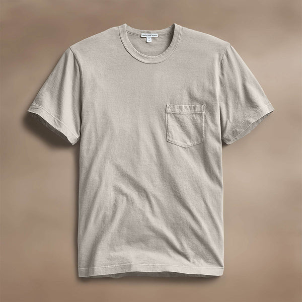james perse Lightweight Jersey Pocket Tee Salt Pigment