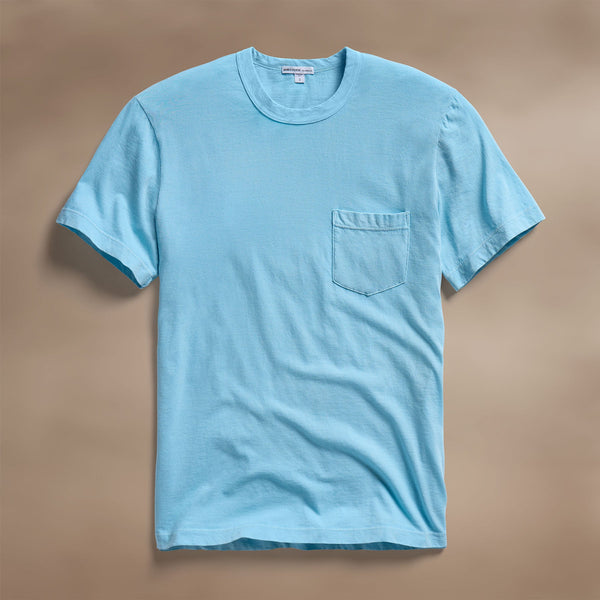james perse Lightweight Jersey Pocket Tee Skipper Pigment