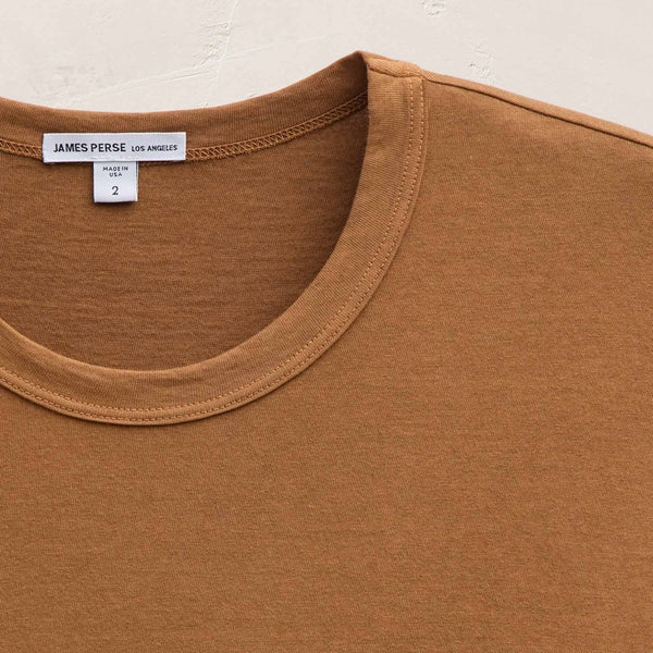 James Perse Lightweight Jersey Pocket Tee Whiskey Pigment