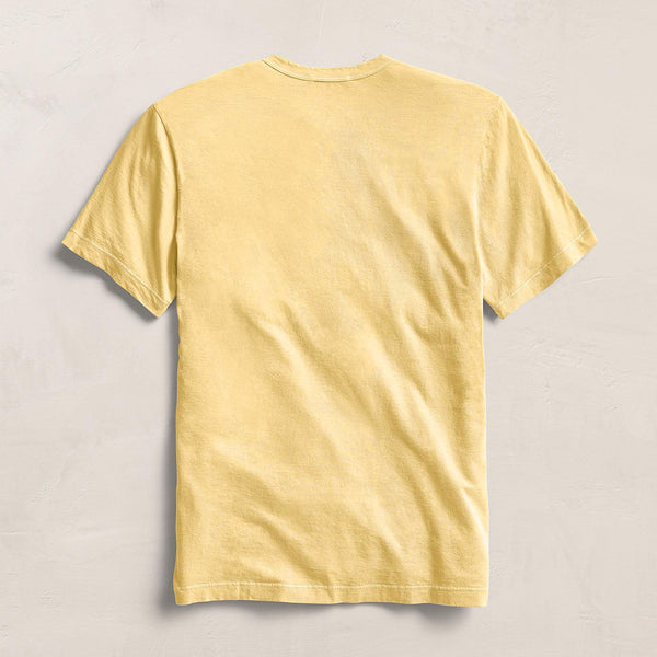James Perse Lightweight Jersey Pocket Tee Yellow Cake Pigment