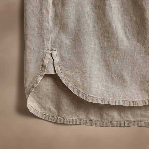 James Perse Lightweight Linen Shirt Mineral Pigment