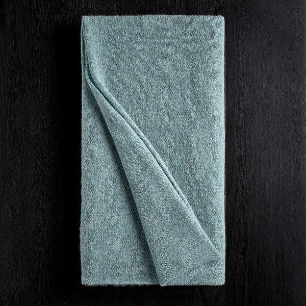 james perse Lightweight Textured Cashmere Scarf Aqua