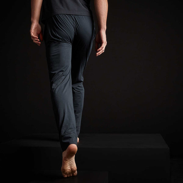 James Perse Luxe Lotus Jersey Tapered Lounge Pant French Navy